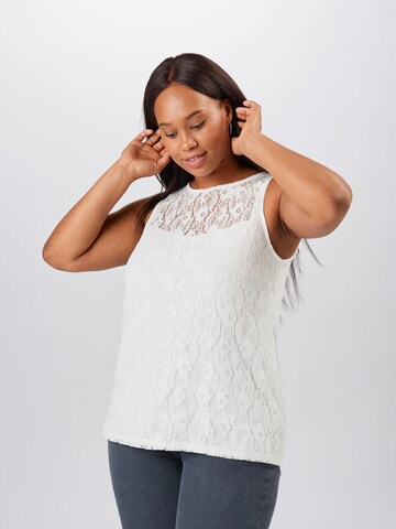 Dorothy Perkins Curve Top in White: front