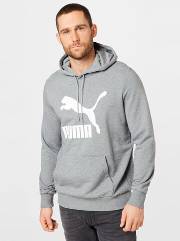 PUMA Sweatshirt 'Classics' in Grijs: voorkant