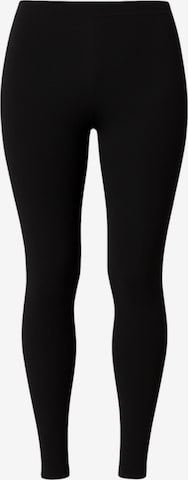 Coupe slim Leggings 'THERMALINE' fashionshowcase en noir : devant