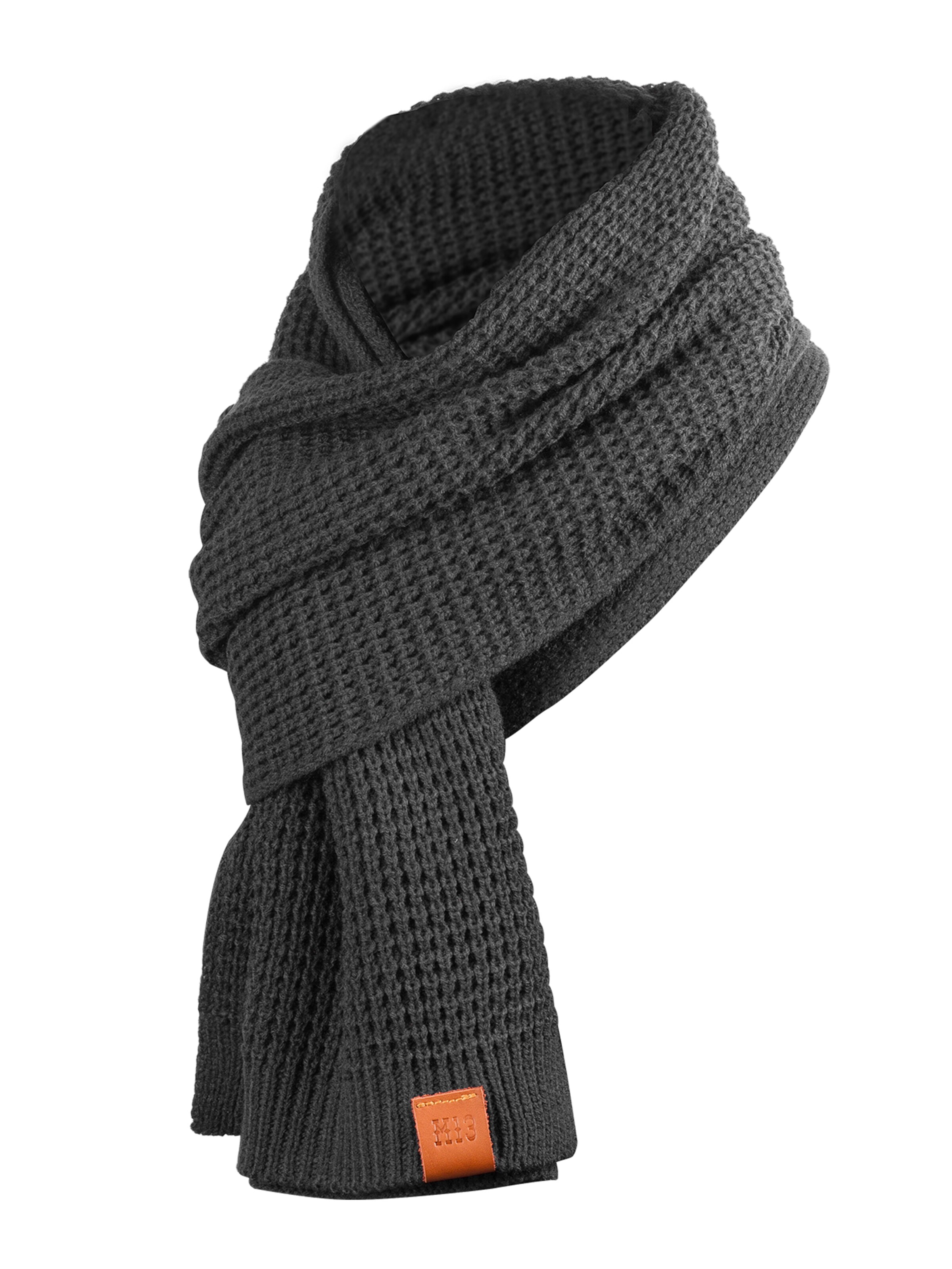 Manufaktur13 Scarf 'Rough' in Grey