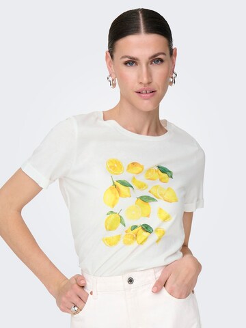 T-shirt 'JDYKITTY' JDY en blanc