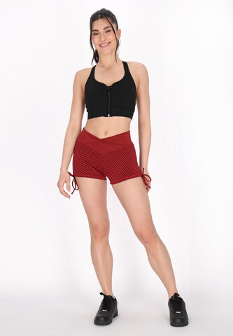 Skinny Pantalon 'Fashion Look' faina Athlsr en rouge