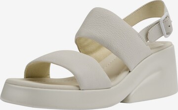 CAMPER Sandalen met riem ' Kaah ' in Wit: voorkant