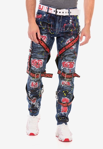 CIPO & BAXX Regular Jeans in Blauw: voorkant