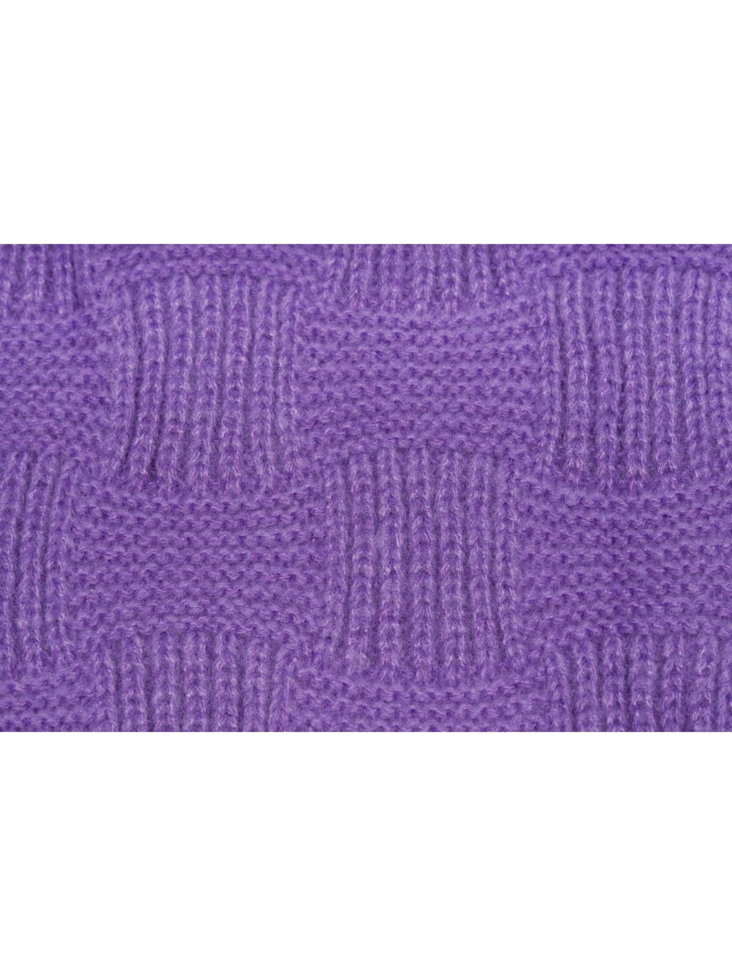 styleBREAKER Tuch 'Strick Dreiecktuch Schachbrett Strickmuster'‌‌‌‌‌‌ in Lila