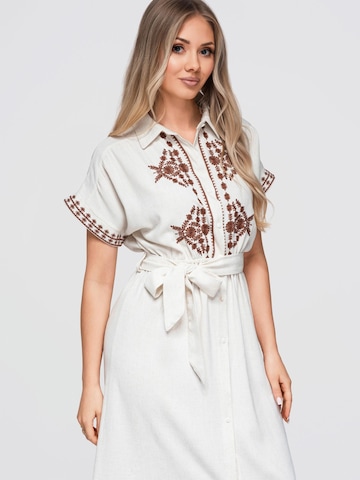 Ombre Úpletové šaty – béžová