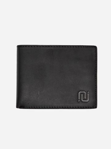 NEGOTIA Leather Portemonnaie 'Folden'‌‌‌‌‌‌‌‌‌ in Schwarz: Vorderseite
