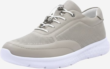 Love Ballerins Urheilulliset nauhakengät 'Love Ballerins leather sneaker' värissä beige: etupuoli