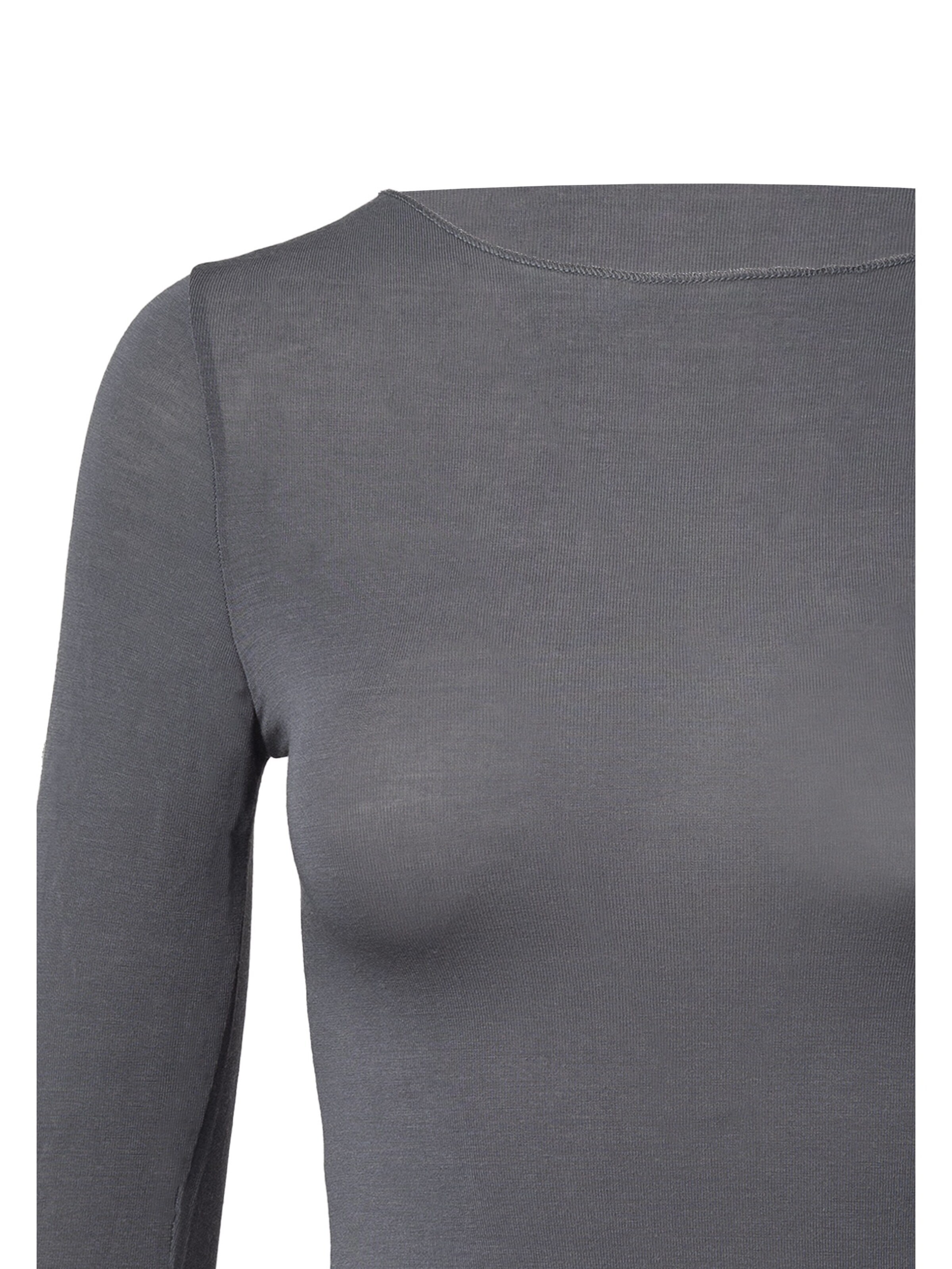 Ciocca - Camiseta térmica 'Cashmere undershirt barchetta' en gris