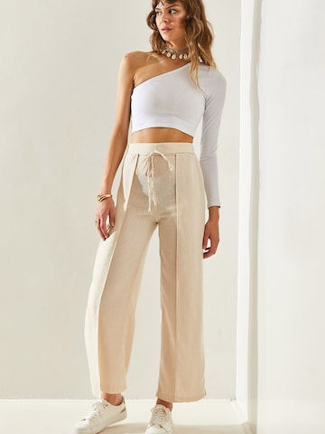 Bianco Lucci Bő szár Nadrág - bézs