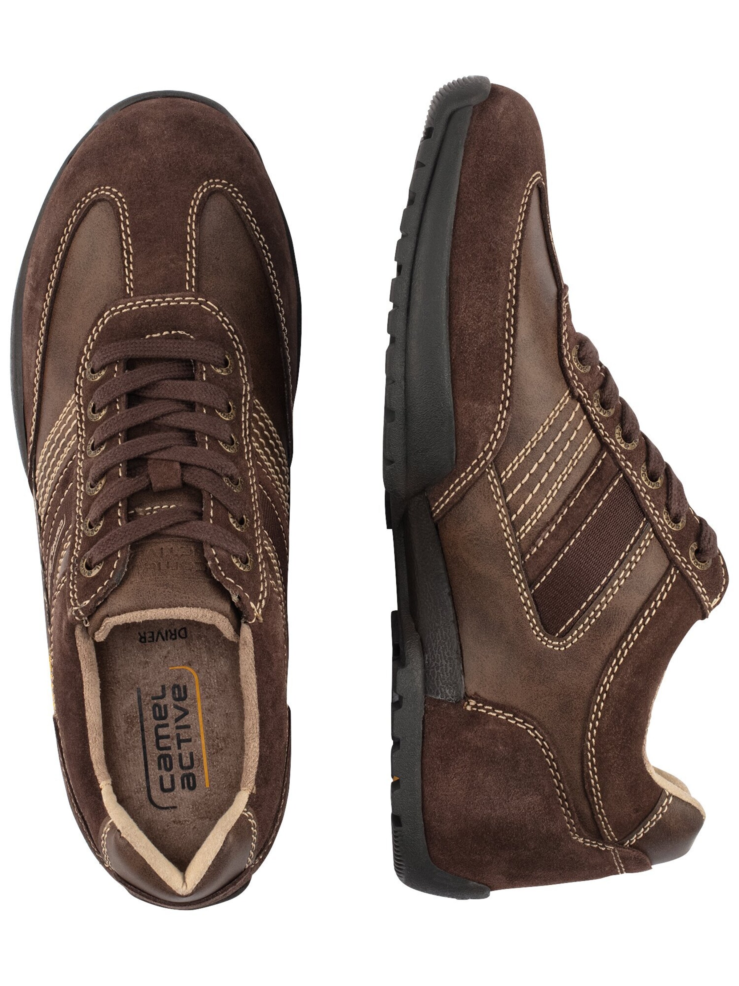CAMEL ACTIVE Athletic lace-up shoe 'Driver' in Brown