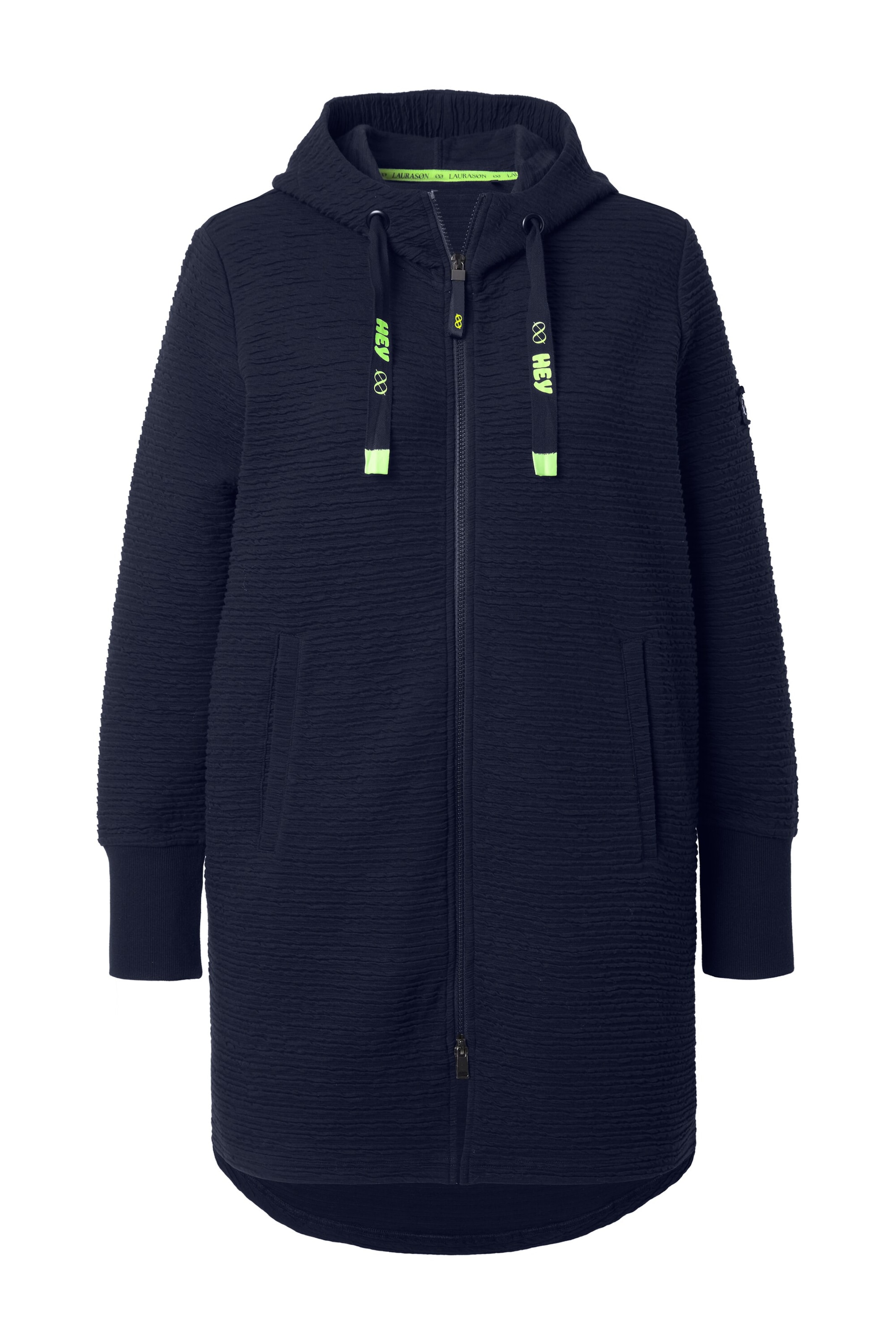 LAURASØN Sweat jacket in Blue: front