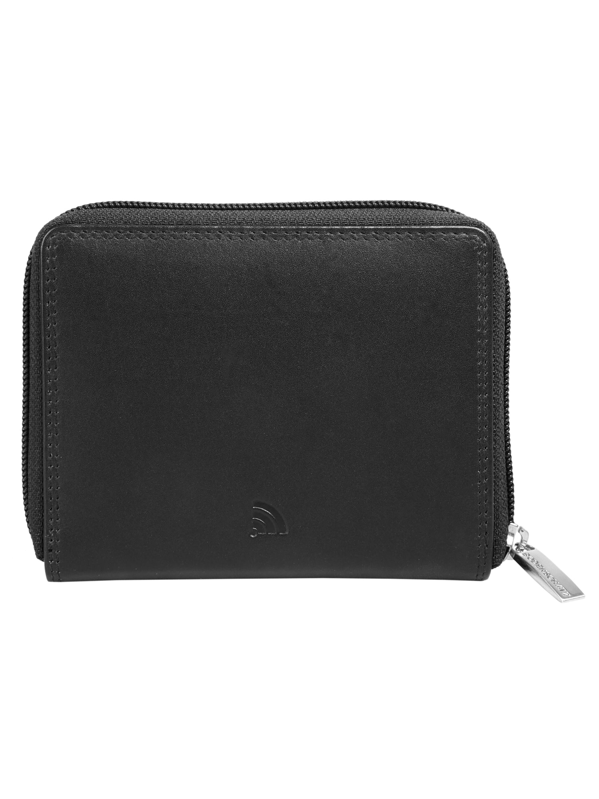 BODENSCHATZ Wallet in Black: front