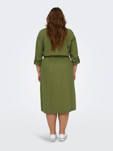 Abito camicia 'Caro' di ONLY Carmakoma in verde
