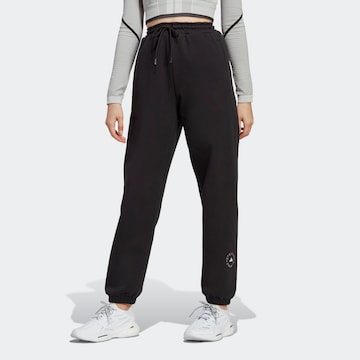 ADIDAS BY STELLA MCCARTNEY Tapered Workout Pants in Black: front