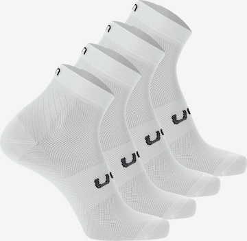 Chaussettes de sport Uyn en blanc : devant