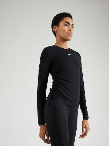 Nike Sportswear Shirt 'ESSNTL' in Zwart: voorkant