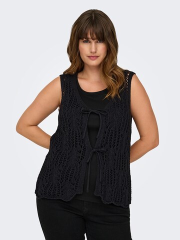ONLY Carmakoma - Chaleco de punto 'CARLIZZY' en negro