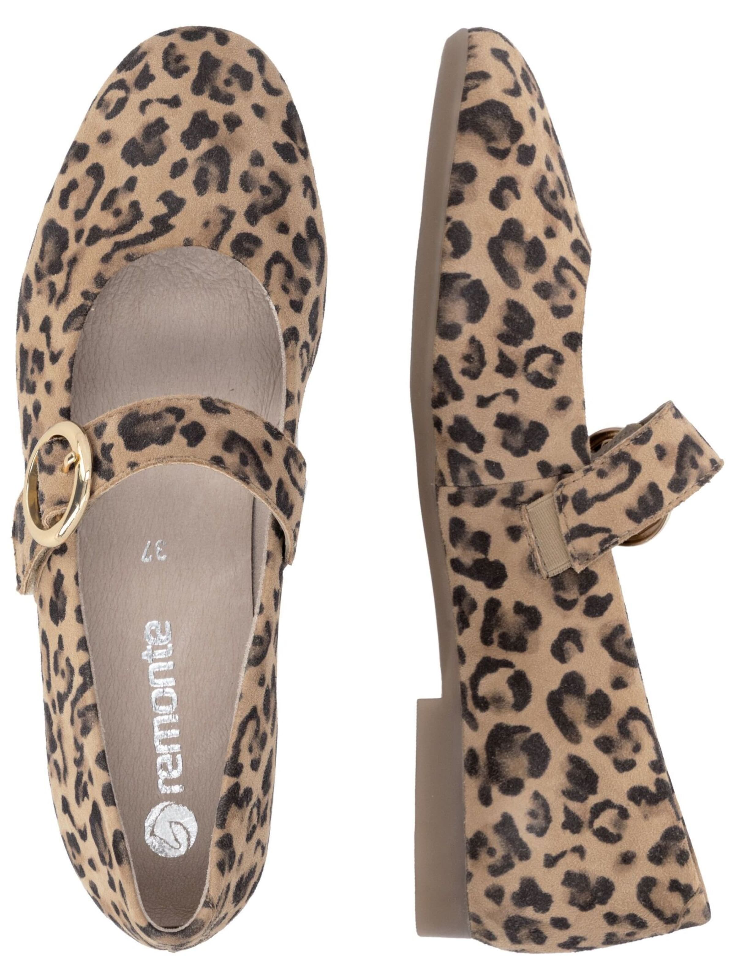 REMONTE Strap ballerina in Brown