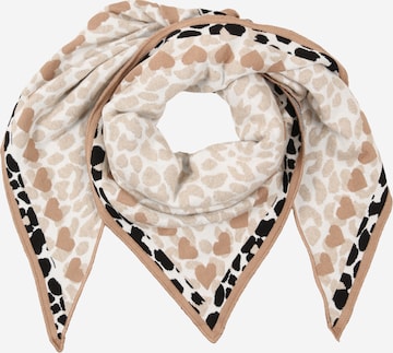 Zwillingsherz Shawl 'Love is Love' in Brown: front
