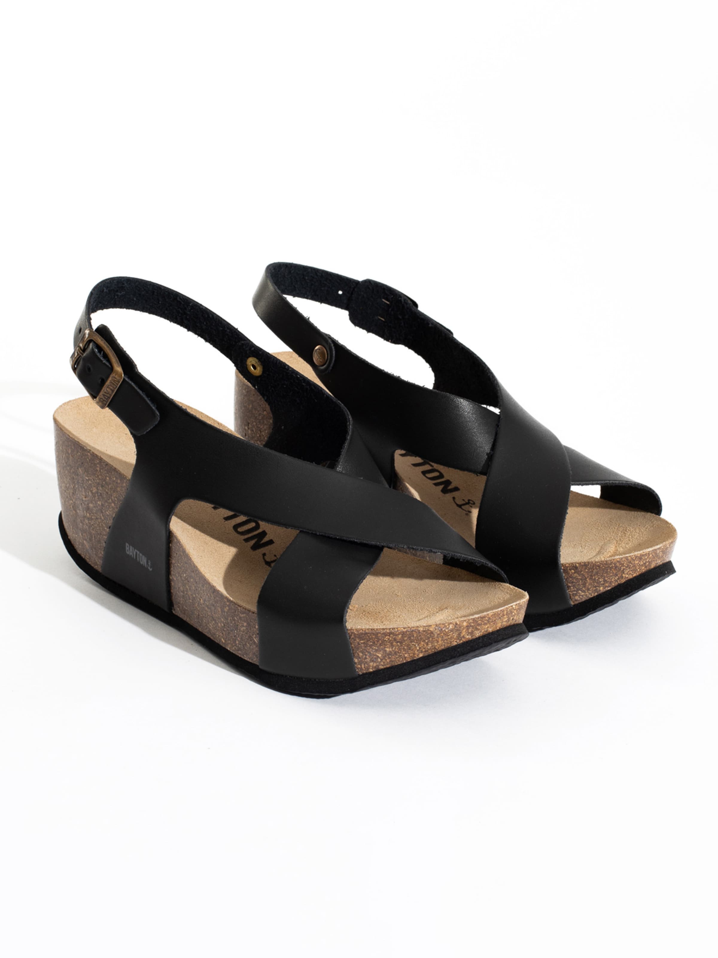Bayton Strap sandal 'Rea' in Black