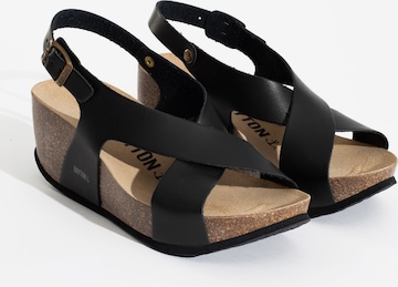 Bayton Strap sandal 'Rea' in Black