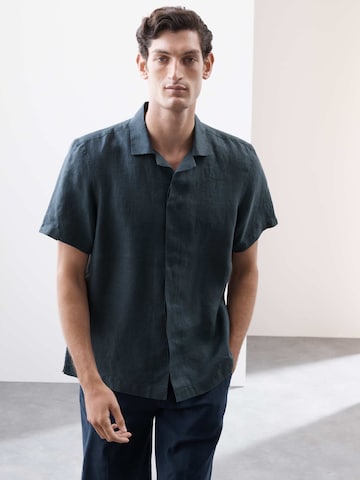 Marks & Spencer Shirt in Blauw: voorkant