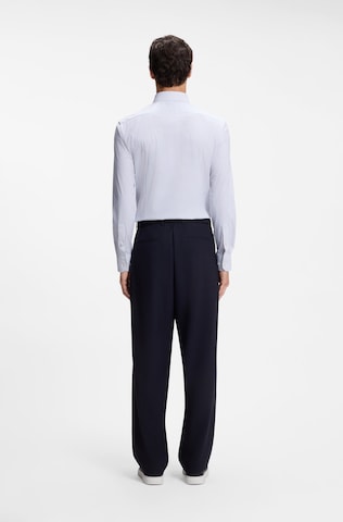 BOSS Slim fit Button Up Shirt ' Hank' in Blue