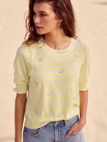 T-shirt Next en jaune : devant