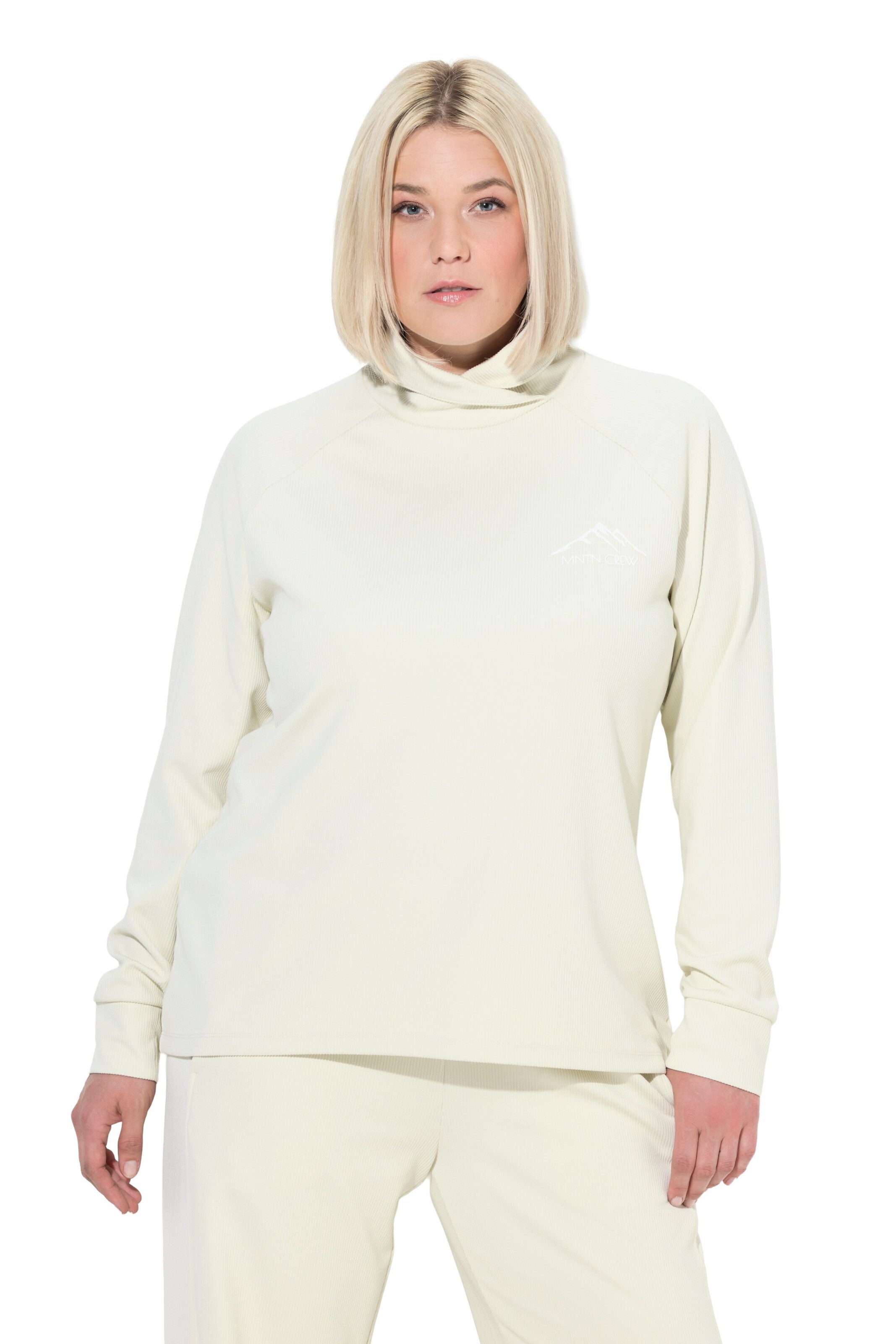 Ulla Popken Sweatshirt in Weiß: Vorderseite