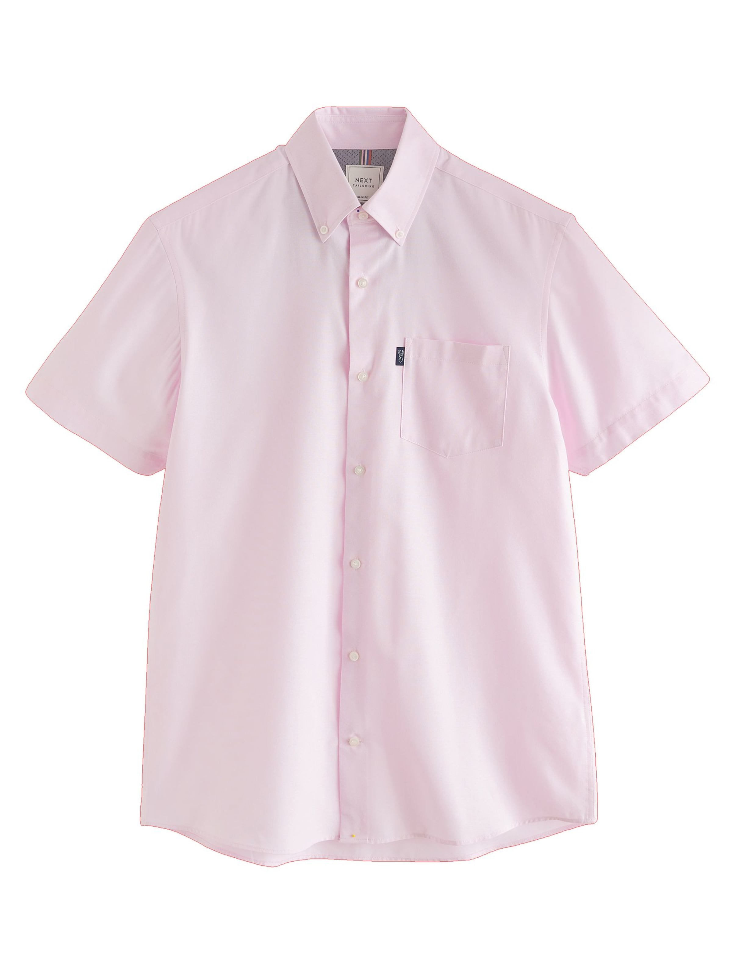 Next Средняя посадка Рубашка в Ярко-розовый: спереди