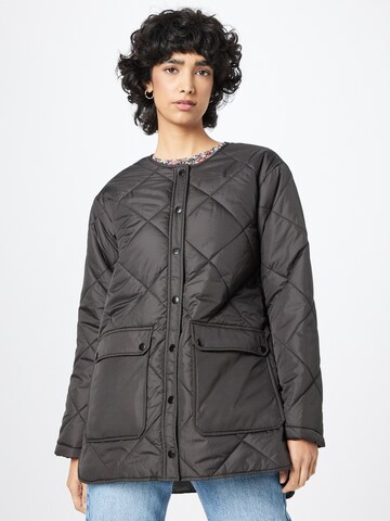 PIECES Between-Season Jacket 'KEY' in Black: front