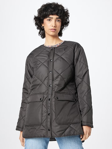 PIECES Between-Season Jacket 'KEY' in Black: front