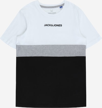 Tricou 'REID' Jack & Jones Junior pe gri / negru / alb, Vizualizare produs