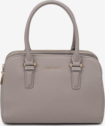 Borsa a mano 'Borsa a Mano Vegan Leather con Zip e Tracolla Rimovibile - David Jones' di David Jones in grigio: frontale