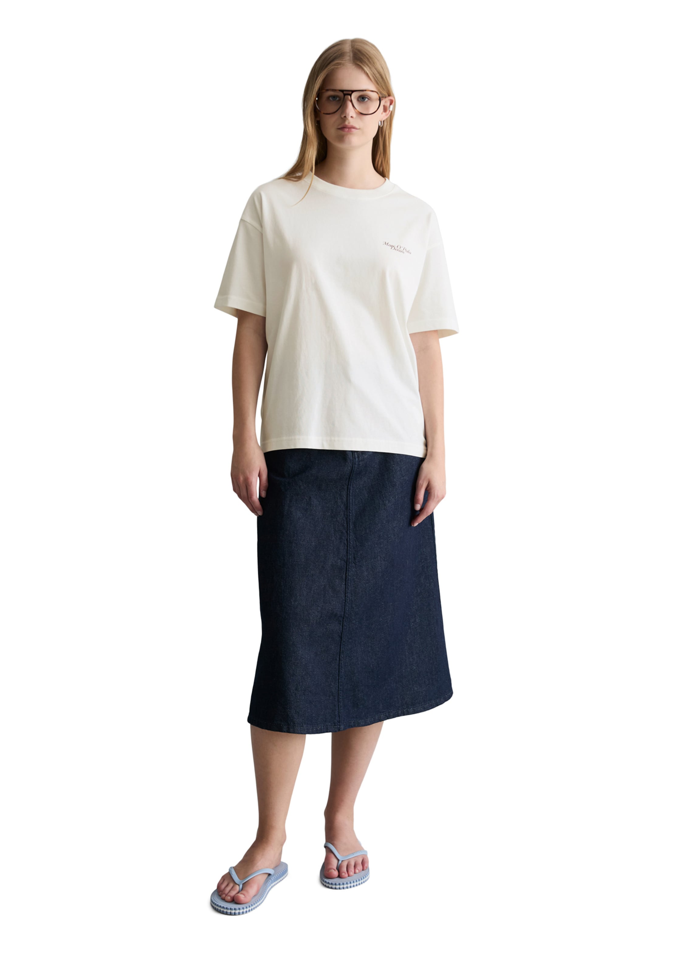 Marc O'Polo DENIM T-Shirt in Weiß