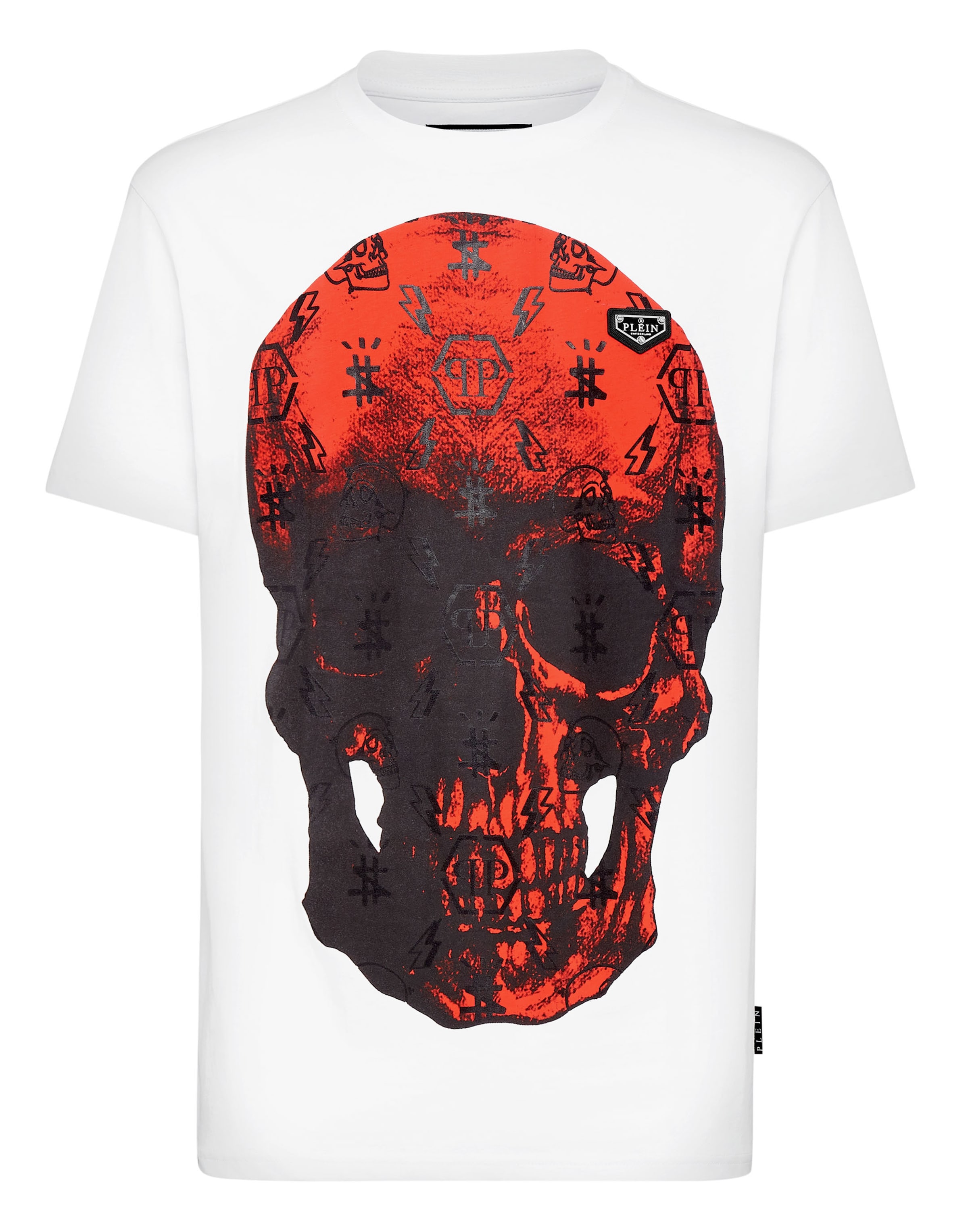 Philipp Plein Shirt in Wit: voorkant