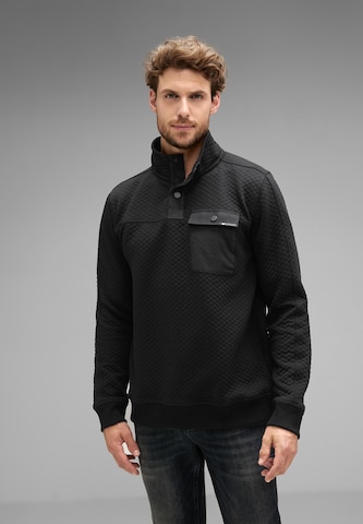 Street One MEN Sweater in Black: front