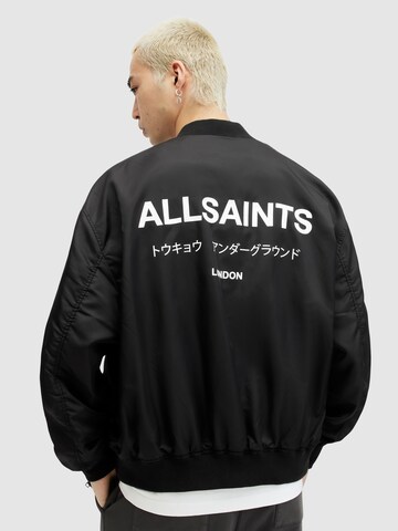 AllSaints Přechodná bunda 'UNDERGROUND' – černá: přední strana