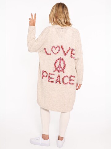 Zwillingsherz Вязаная кофта 'Love and Peace' в Ярко-розовый