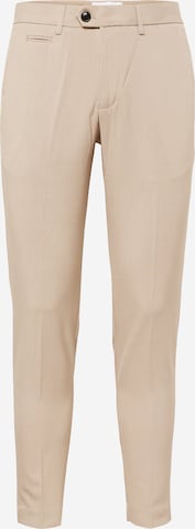 Pantalon à plis 'Club' Lindbergh en beige : devant