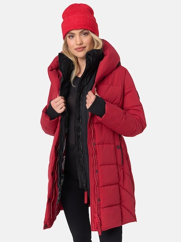 NAVAHOO Zimný kabát 'Knutschilein' - Červená