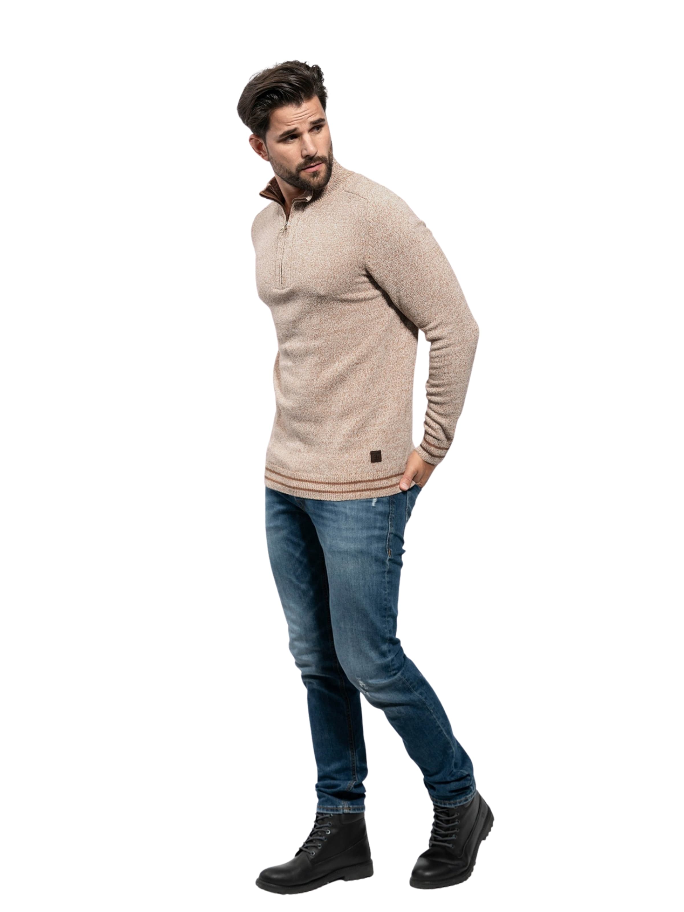 Key Largo Trui 'Horst' in Beige: voorkant