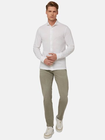 Coupe regular Chemise Boggi Milano en blanc