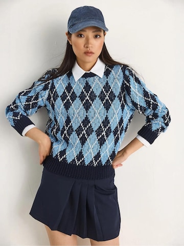Bianco Lucci - Pullover 'Pullover' em azul