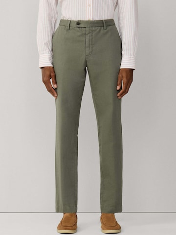 Hackett London Slimfit Chino 'Kensington' in Groen: voorkant