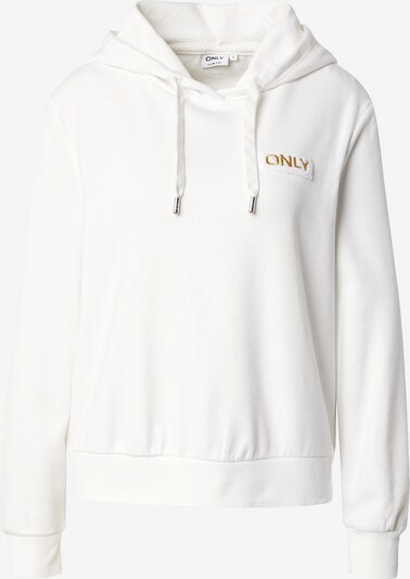 ONLY Sweatshirt 'NORA' in gold / weiß, Produktansicht