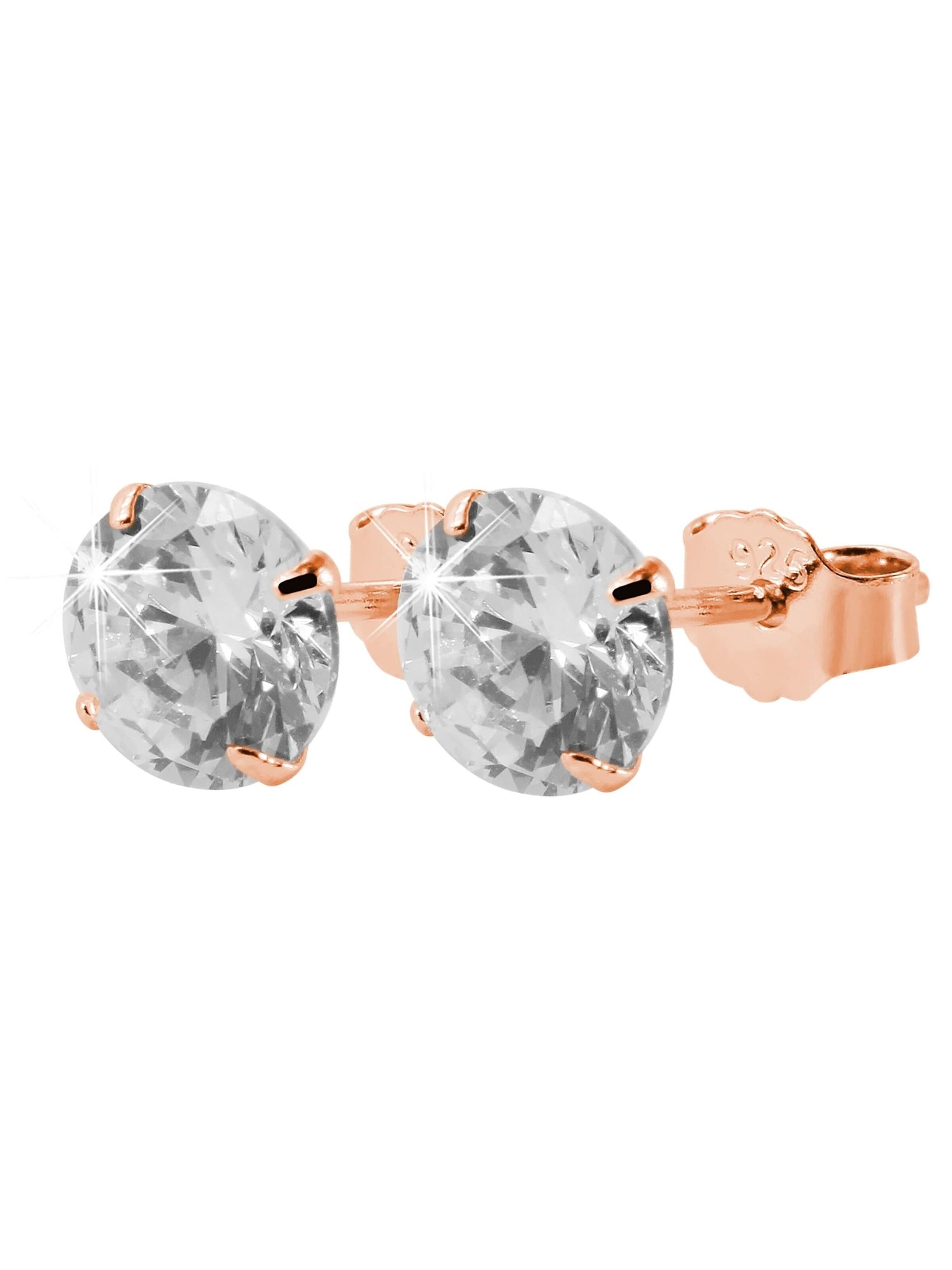 Akzent Earrings '"Runa" aus 925 Sterlingsilber, rhodiniert, langlebig' in Gold