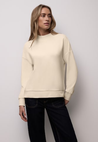 STREET ONE Sweatshirt in Beige: front