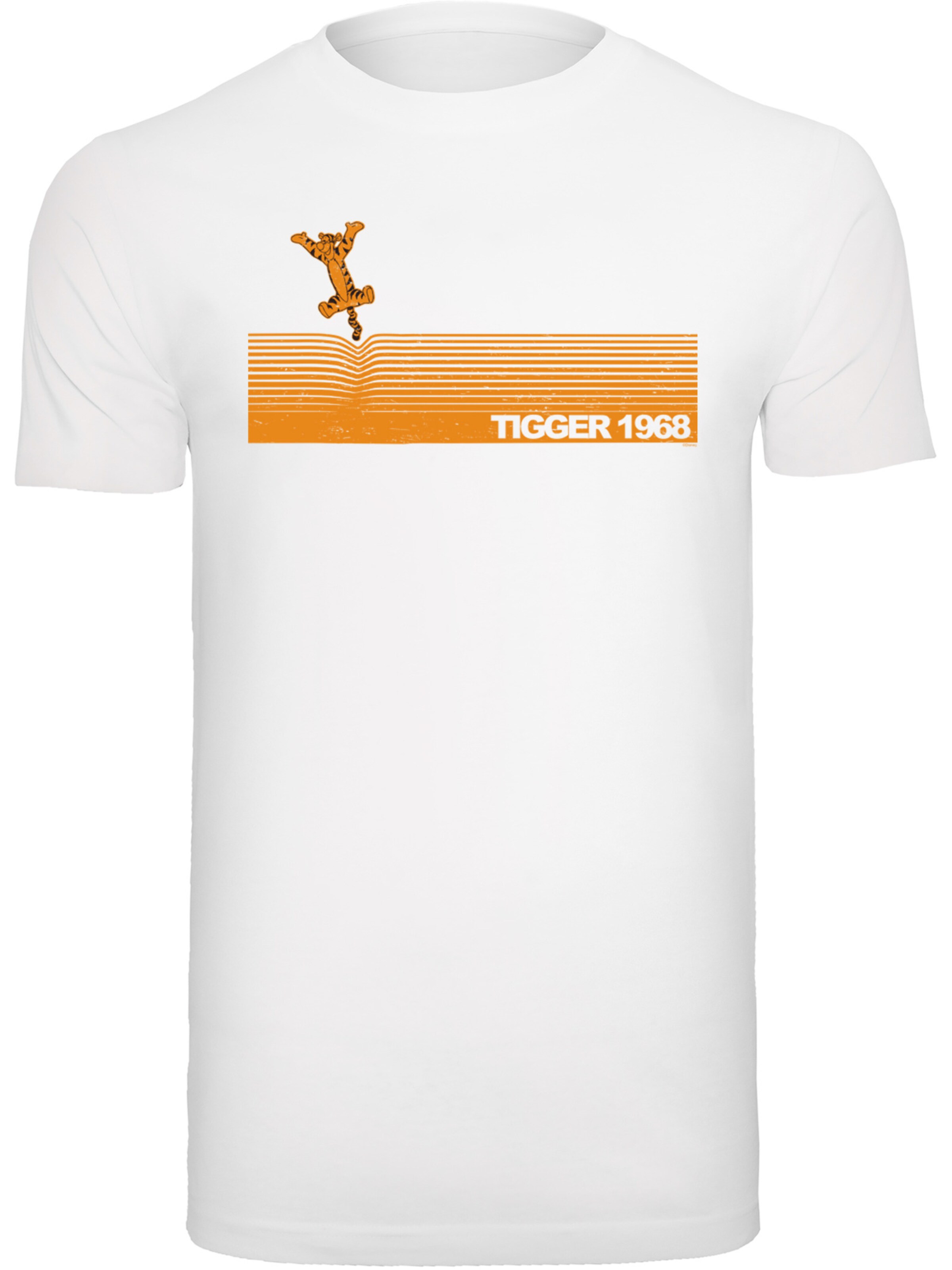 T-Shirt 'Disney Winnie The Pooh Tigger 1968' F4NT4STIC en blanc : devant